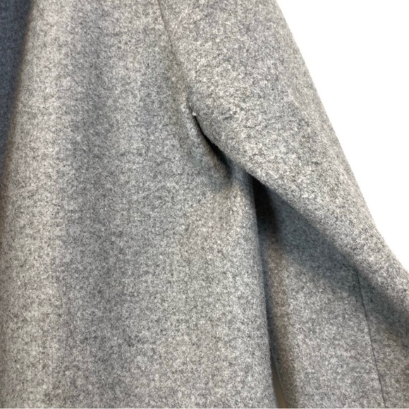 Zara | Grey Marl Lapel Coat Size L - Picture 5 of 10